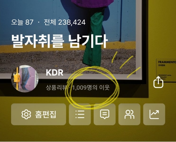  경축: 블로그 서로이웃 1000명 돌파!