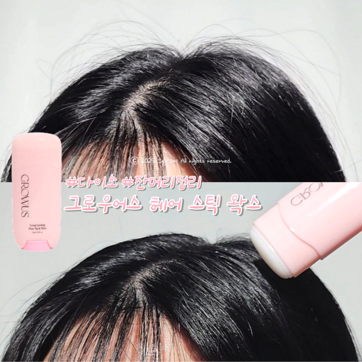 #잔머리정리 다이소화장품추천 그로우어스 롱래스팅 헤어스틱 왁스