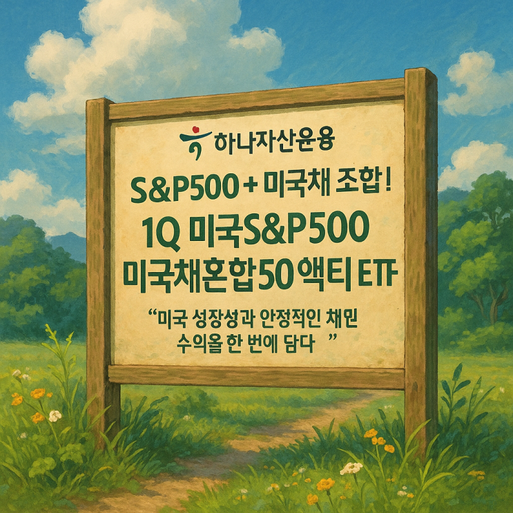  하나자산운용, '1Q 미국S&P500미국채혼합50액티브 ETF' 출시