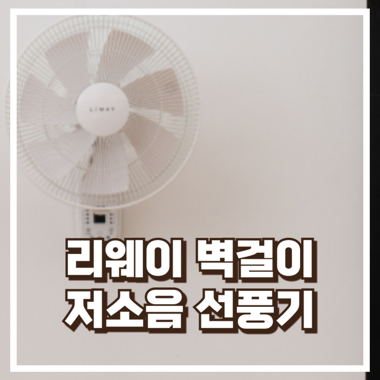  조용한 저소음 리웨이 벽걸이선풍기 BLDC 리모컨 추천, 할인가