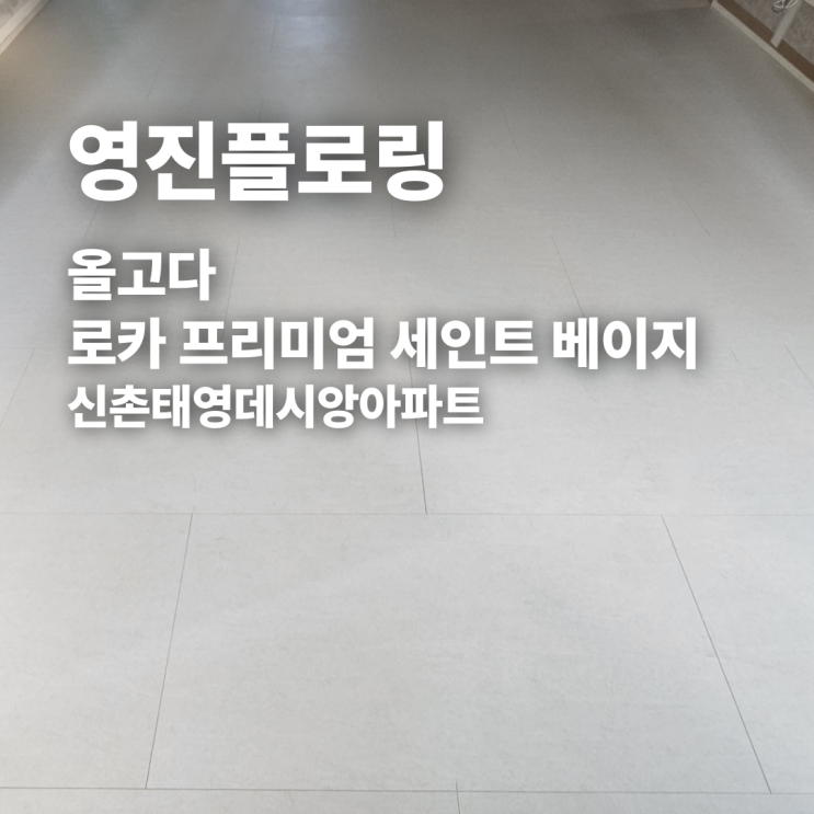 올고다 로카 프리미엄 세인트 베이지 신촌태영데시앙아파트 시공 후기