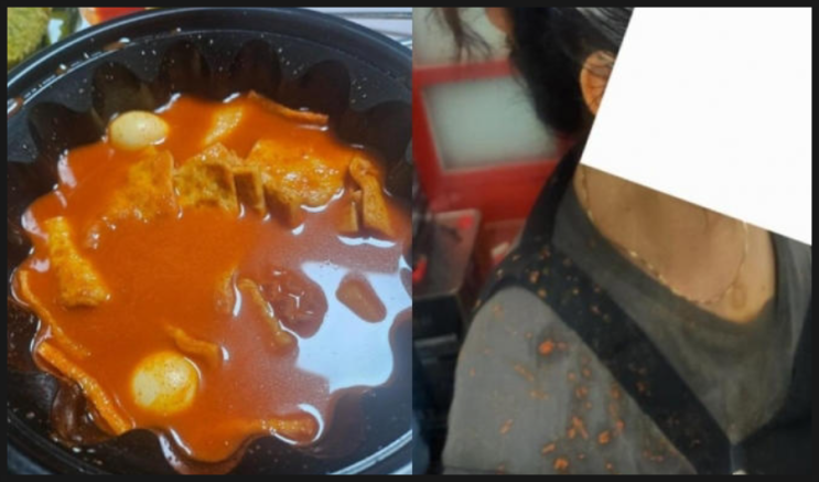 “떡이 7개밖에 없다고?”… <b>어머니 얼굴</b>에 <b>떡볶이</b> 뿌린 손님... 