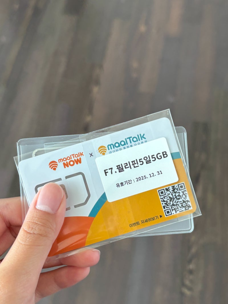 필리핀 이심 esim 유심 사용법 말톡 데이터 구매 후기