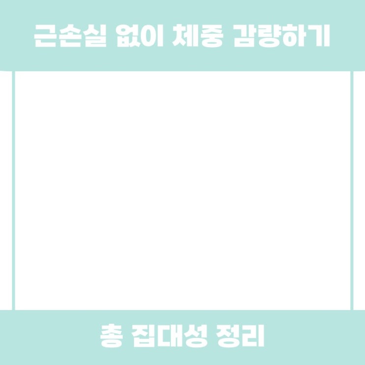  근손실 없이 체중 감량하기 꿀팁 알아봅시다