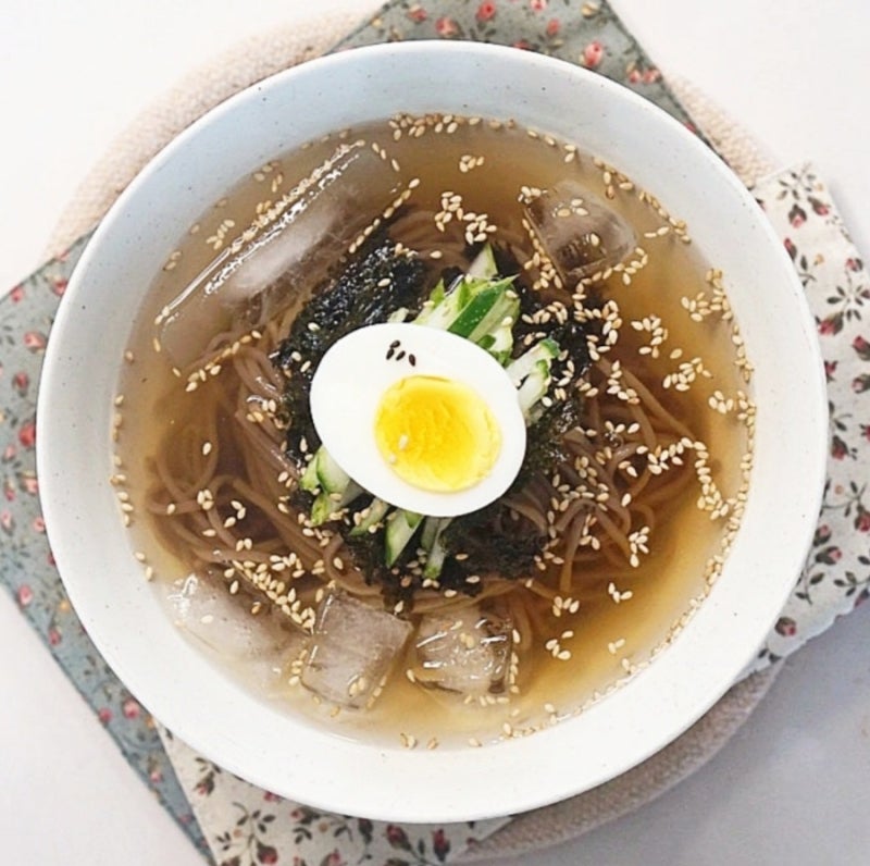 메밀 막국수 만들기 냉면육수 물막국수 레시피 여름 메뉴