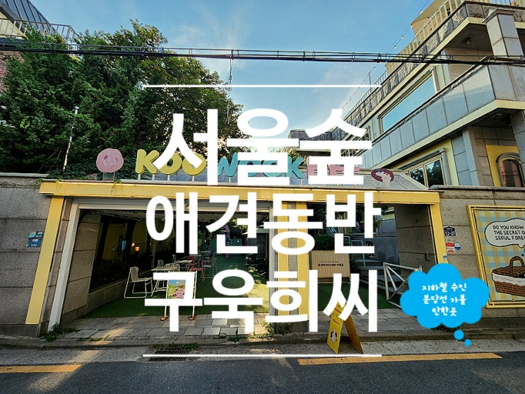  서울숲 카페 박세리픽 디저트 애견동반 데이트 구욱희씨