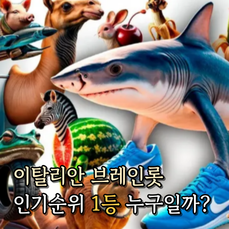 이탈리안브레인롯 인기순위 캐릭터 종류 하나씩 소개할게요