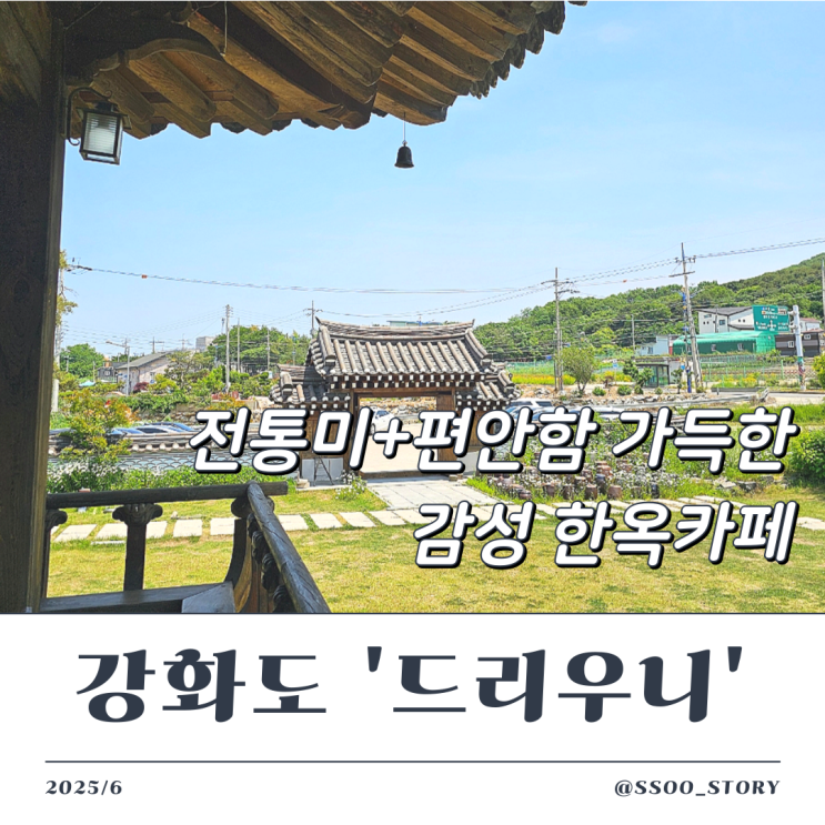  강화도 한옥카페 드리우니 아기랑 애견 동반 가능한 카페