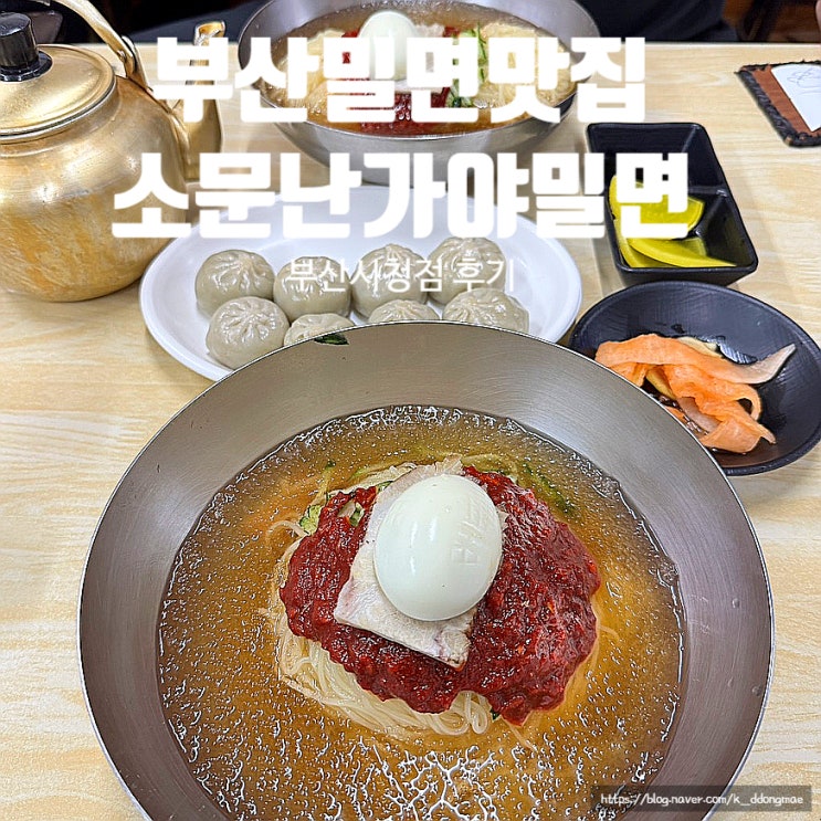  부산 밀면 맛집 찾는다면? 소문난가야밀면 부산시청점 찐 후기!