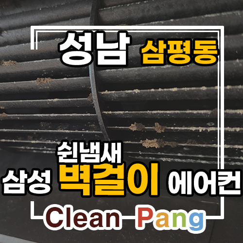  성남 판교 벽걸이에어컨분해청소 쉰냄새 사라졌어요