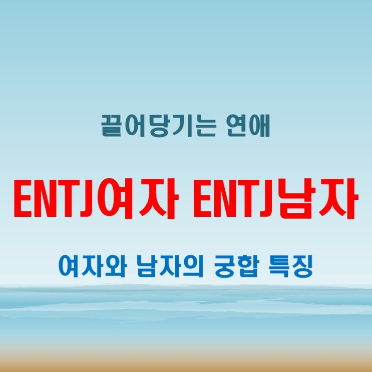 서로 끌어 당기는, ENTJ여자 ENTJ남자 연애 궁합 특징