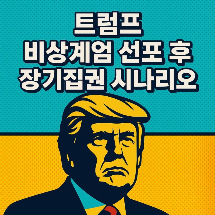 <b>트럼프</b> 비상계엄 선포 후 장기집권 시나리오