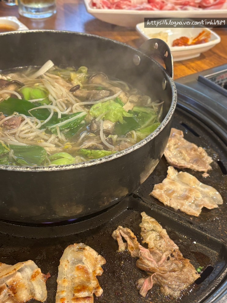  잠실역맛집 퀸즈가든 샤브샤브랑 구이가 무한리필