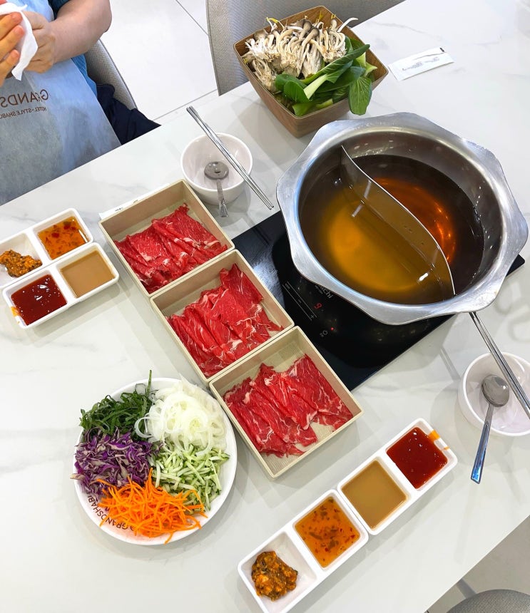  광안리 그랜드샤브 부산 무한리필 맛집
