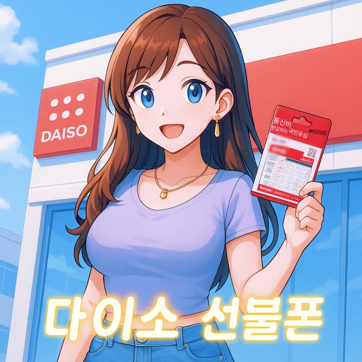  다이소 선불폰 유심 가격 및 개통 방법