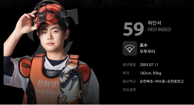 <b>한화</b>이글스 포수 <b>허인서</b> 퓨처스리그 <b>4연타석 홈런</b> (역대 3번째 )