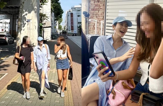  "김혜수, 성수동 거리에 떴다! 하늘색 셔츠 원피스로 완성한 여름 여신룩… 지인과의 소소한 일상 속 숨은 패션 포인트는?"