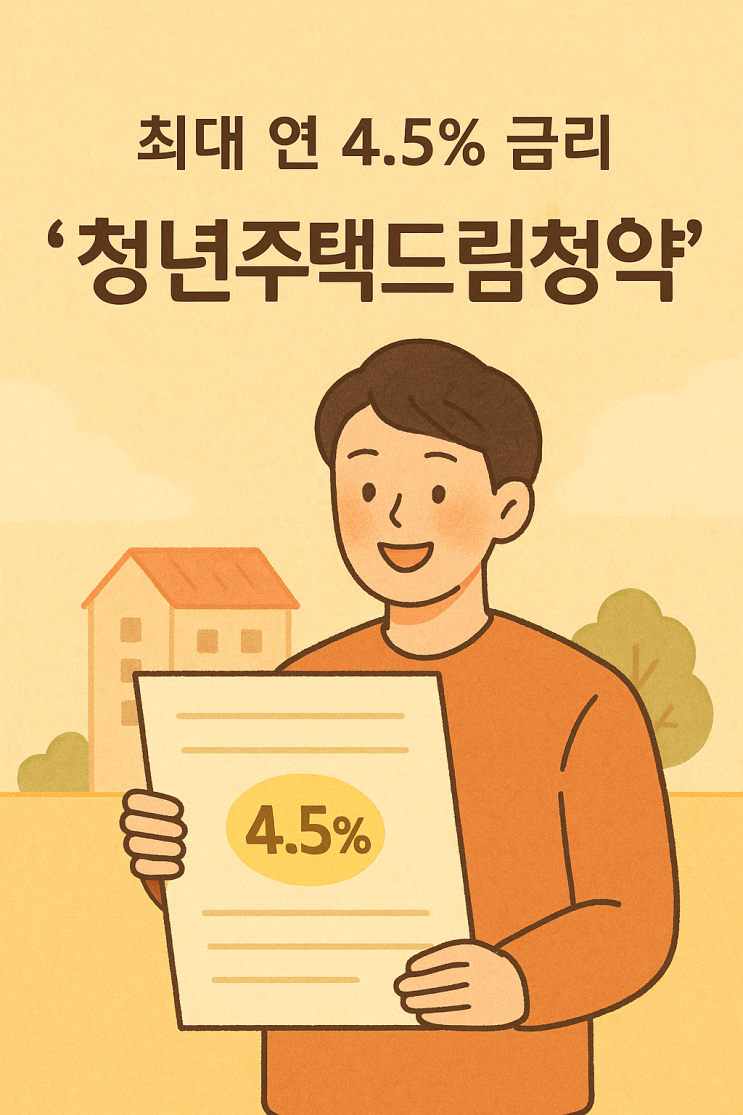  청년주택드림통장 4.5% 금리 통장 나왔다!