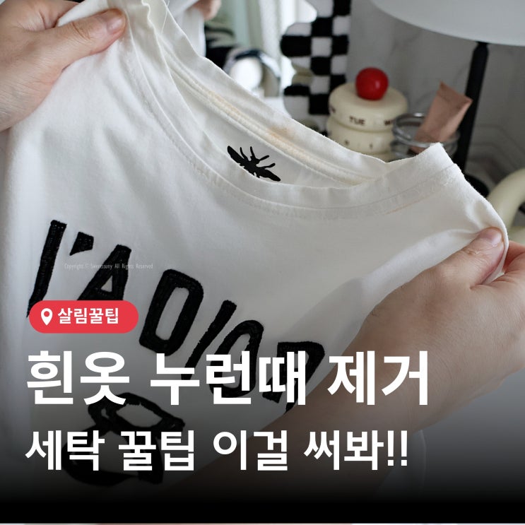  흰옷 누런때 제거 샴푸로 해결!