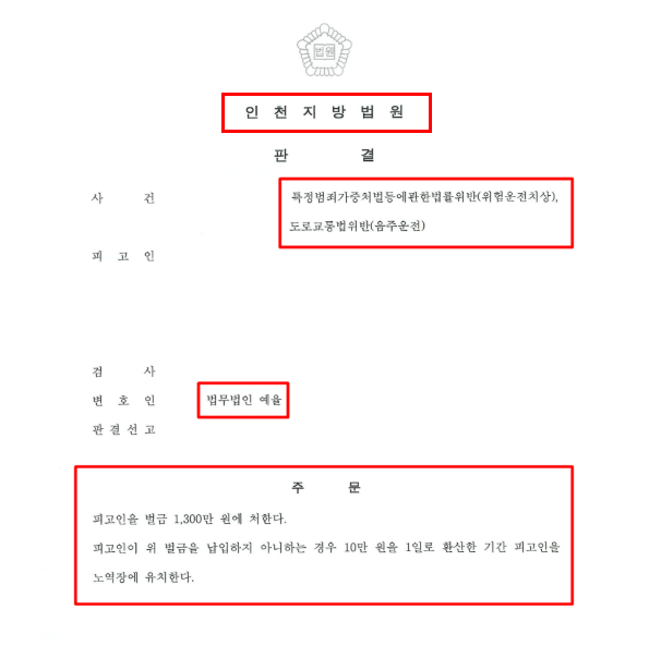 인천음주운전변호사 교통사고는 관련 사진