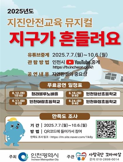 인천시, 뮤지컬 공연으로 어린이 안전의식 확산