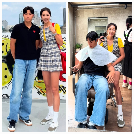  "윤종신전미라 아들 라익, 이렇게 컸어? 옥상 그래피티 앞 母子 투샷 공개… 전미라의 근황까지!"