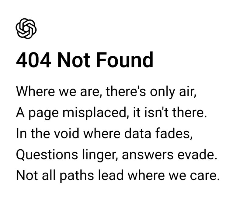  404 Not Found 챗gpt chatgpt 오류 문제