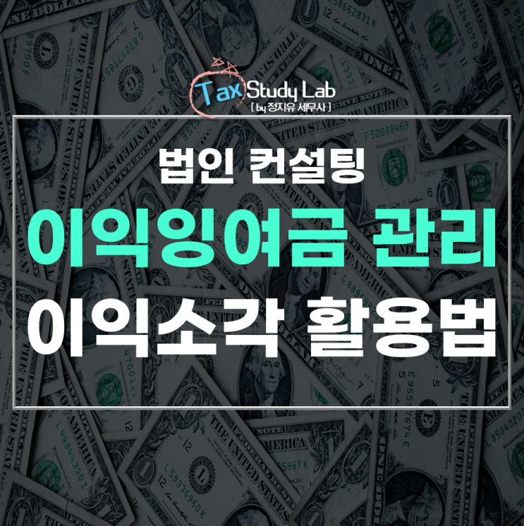  법인 이익잉여금 관리, 절세 및 가지급금해결 위한 이익소각 활용법