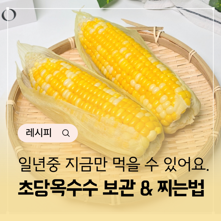  초당옥수수 보관 꿀팁! 초당옥수수 찌는법 삶는법은 참아줘