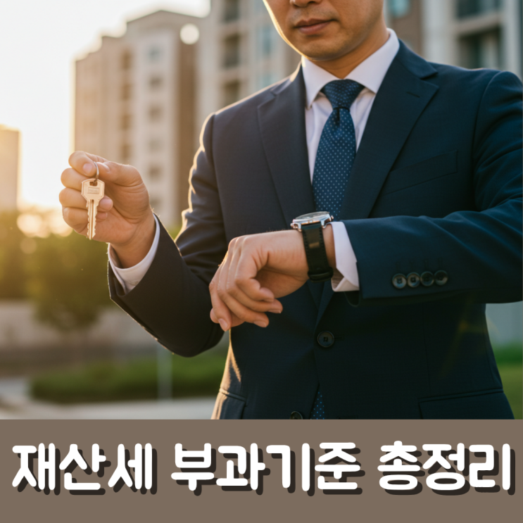 2025년 재산세 부과기준 총정리 이것만 알면 안심!