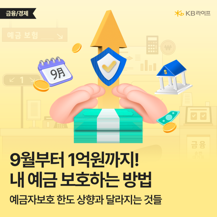 9월부터 예금자보호 1억원?! 예금보호한도 상향 후엔 이렇게 활용하세요~