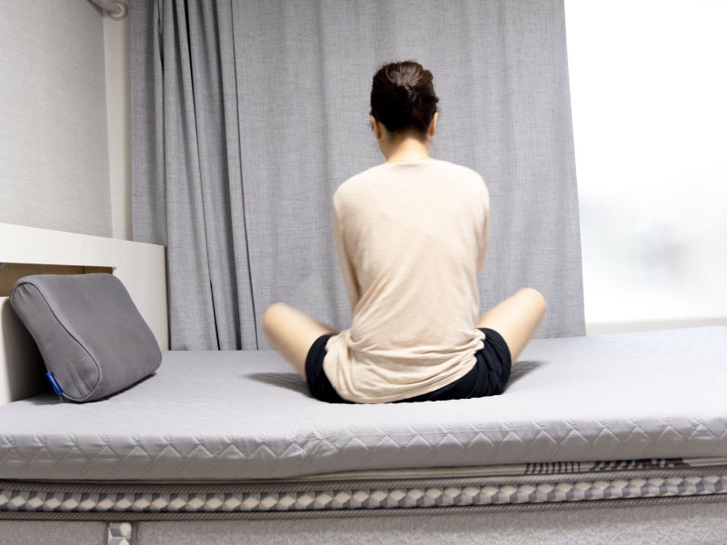 허리편한 드모아 에어웹 매트리스7 침대에서 스트레칭가능