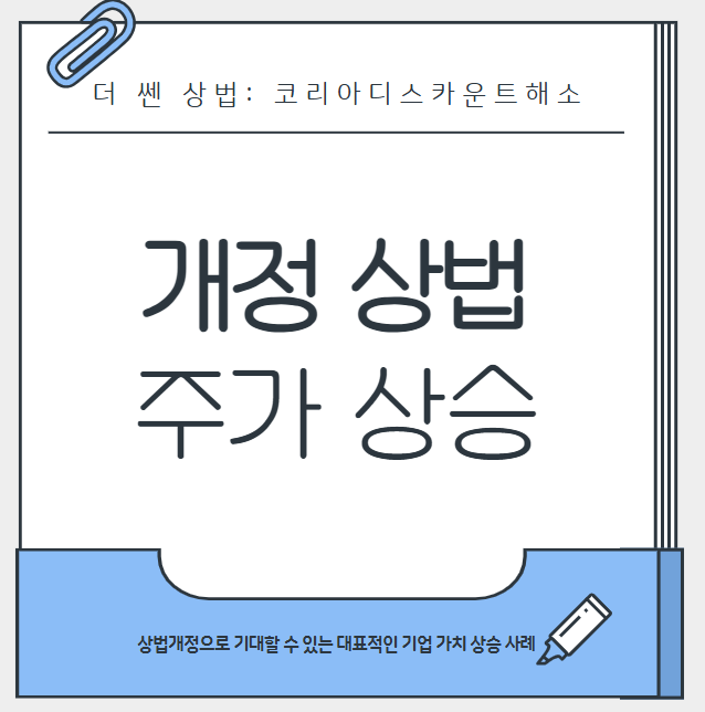 <b>상법 개정</b>으로 인한 기업 가치 상승 사례