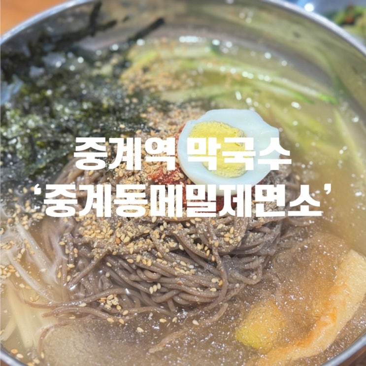 [중계동 막국수] 중계동 내돈내산 막국수 맛집 ‘중계동메밀제면소’