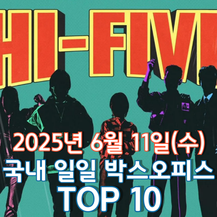  [국내 박스오피스] 일일 TOP 10 - 2025년 6월 11일(수)