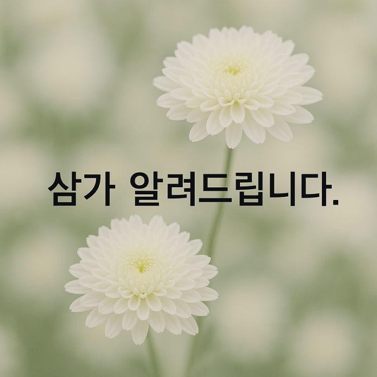  부고문자&답례문자