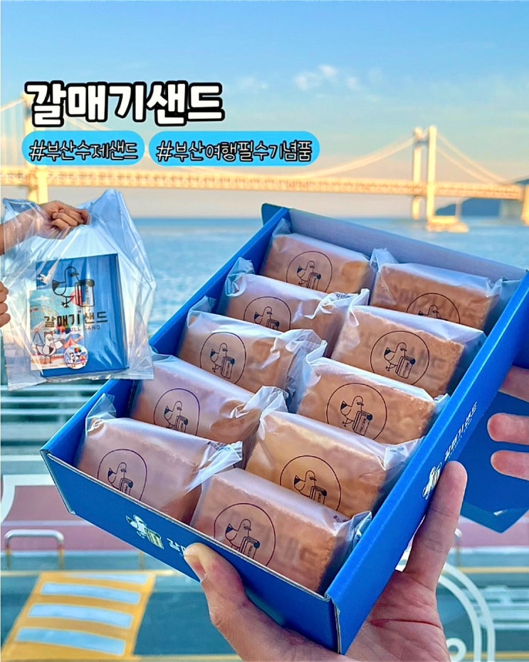  부산여행 필수 기념품 갈매기샌드 광안리 디저트 선물 오션뷰 카페