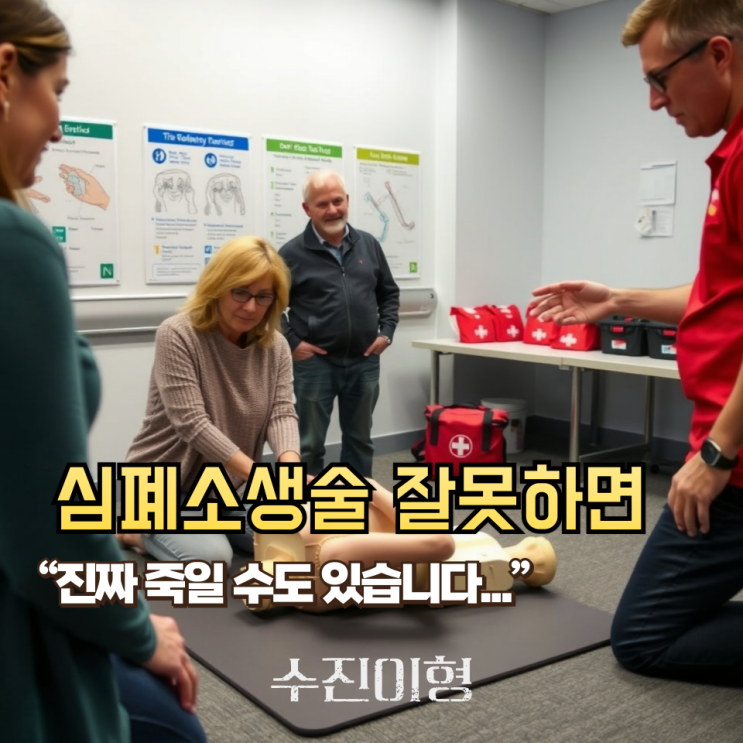 명치 눌러도 된다고? 심폐소생술, 이렇게 하면 오히려 죽습니다;;