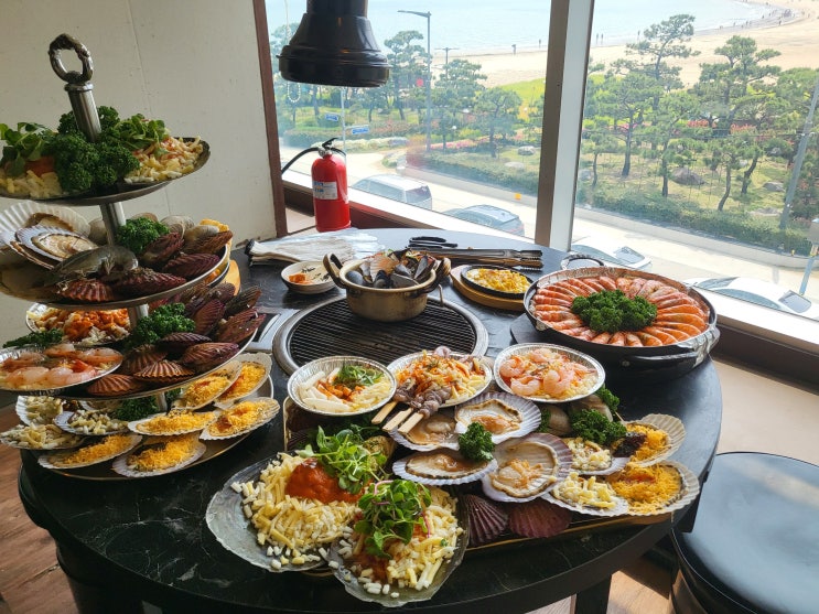  부산 광안리 조개구이, 오션뷰가 예술인 광안리 황금조개구이