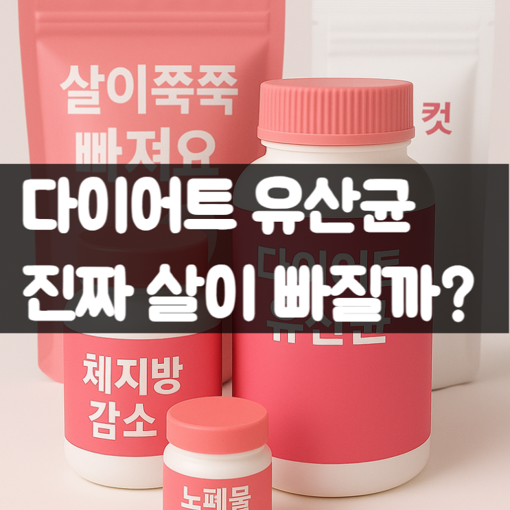  다이어트 유산균 진짜 살이 빠질까? 체지방 감소의 진실