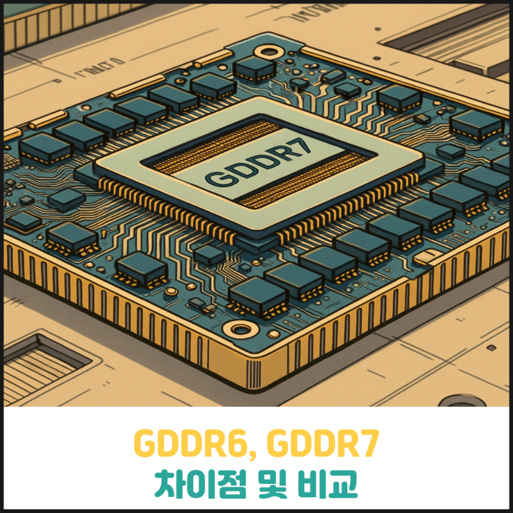 GDDR6, GDDR7 차이점 및 비교 GDDR6, GDDR7 차이점 및 비교