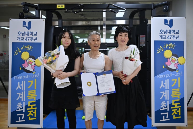  호남대학교 개교 47주년 최성학, 리어풀업 턱걸이 세계기록