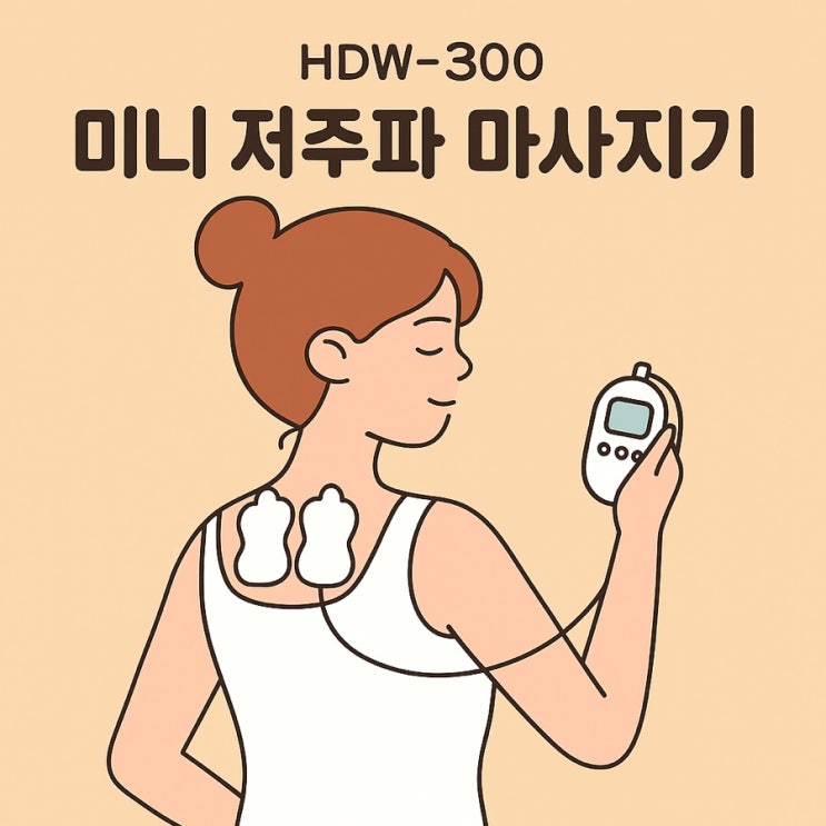  저렴한데 효과좋은 닥터웰 (HDW-300) 미니 저주파 마사지기