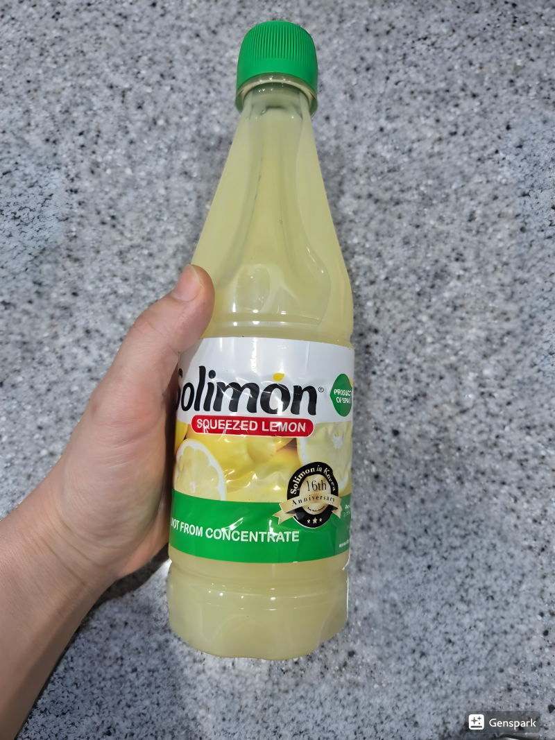 솔리몬 스퀴즈드 레몬즙 500ml 솔직 후기 | 생레몬보다 편하고 맛있을까?