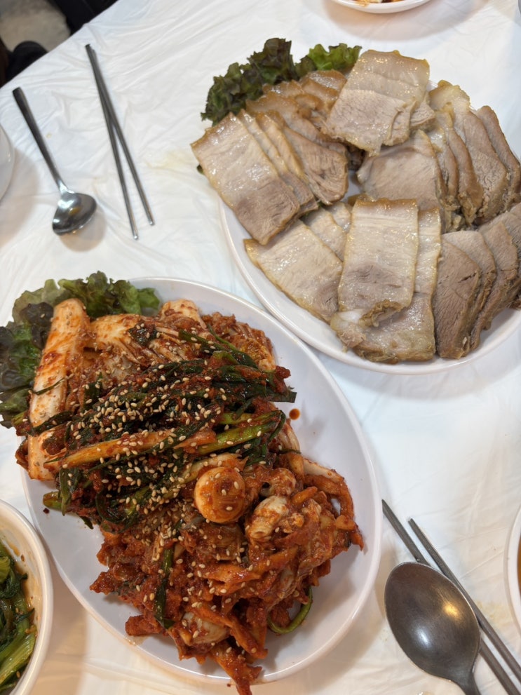  동대문구 장안동 맛집 성시경 먹을텐데 남도보쌈파전 김치 재탕?