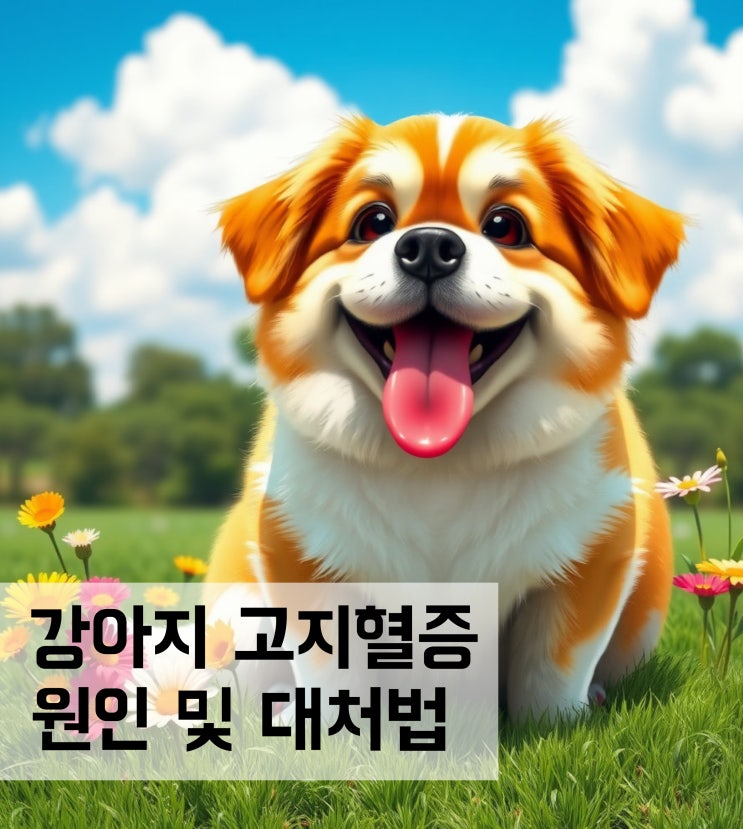  강아지 고지혈증 원인 및 증상, 대처방안