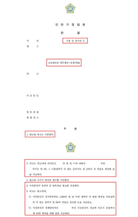 인천상간소송변호사 재산분할은 관련 사진