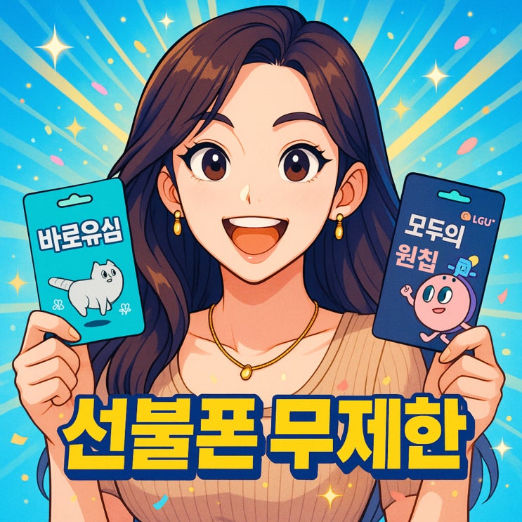  선불폰 무제한 요금제 5분 개통 방법