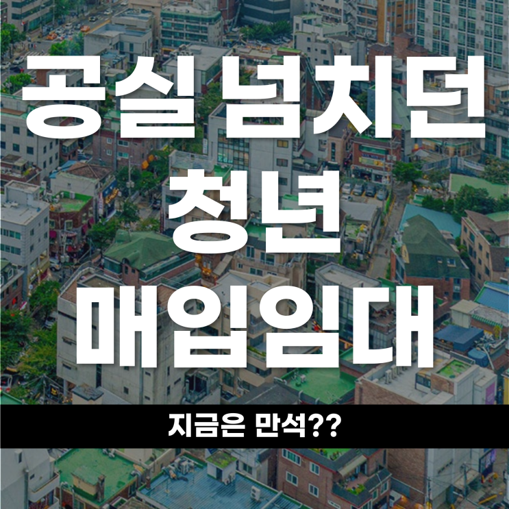  공실 넘쳤던 청년매입임대 지금은 만석?