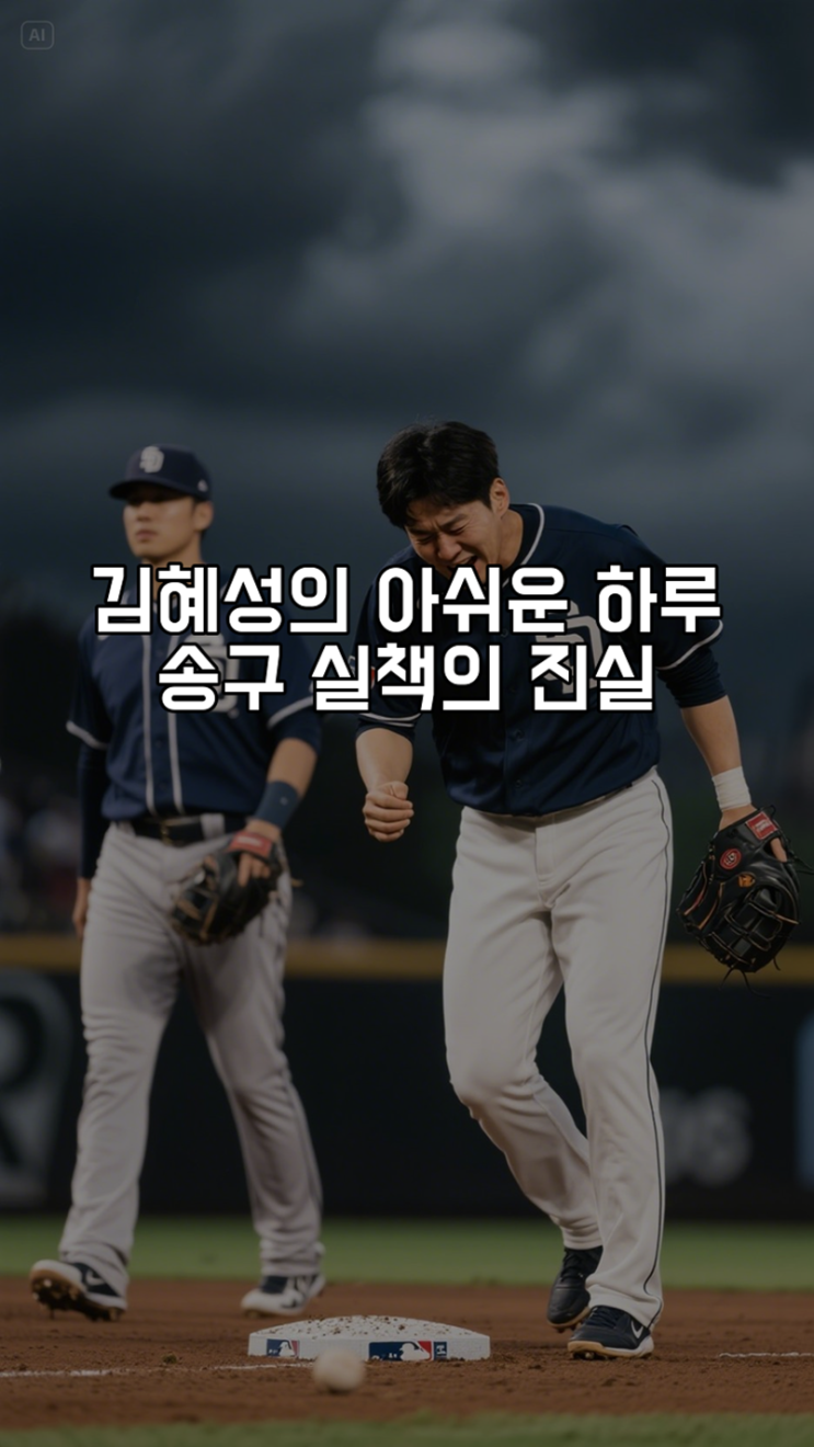 <b>김혜성</b>의 아쉬운 하루, 송구 실책의 진실